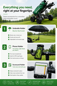 Складная алюминиевая мини-тележка для гольфа - Product Image 5