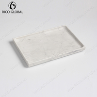 Plateaux décoratifs Art Déco en métal pour vanité, rectangulaires, ovales, à motif marbré à carreaux, pour bijoux et encensoirs, pour la maison et le bureau, OEM