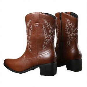Botas Chelsea de Invierno para Hombre, Parte Superior de PU, Punta Puntiaguda, Cierre de Cremallera, Ligeras, a la Moda - Product Image 2