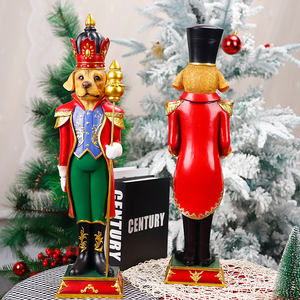 Redeco Noël Spécial Animal Chien <span class=keywords><strong>Soldat</strong></span> Ornements Résine Artisanat Noël <span class=keywords><strong>Casse</strong></span>-<span class=keywords><strong>Noisette</strong></span> Figurines Pour Cadeaux Décoration de La Maison - Product Image 5