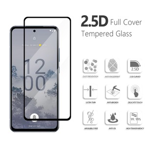 2.5D ตัวป้องกันหน้าจอฟิล์มป้องกันสำหรับโนเกีย G60 2.4 5.3 C30 C31 กระจกนิรภัยแบบเต็มสำหรับโนเกีย X30 <span class=keywords><strong>X20</strong></span> <span class=keywords><strong>5G</strong></span> - Product Image 2