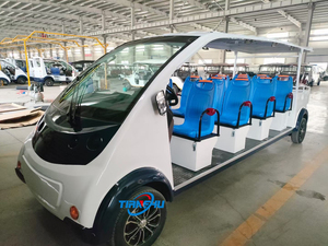 8 posti di pattuglia elettrica <span class=keywords><strong>Golf</strong></span> Cart Wagon ad energia solare con Cargo pick-up Box telecomando Gps - Product Image 3