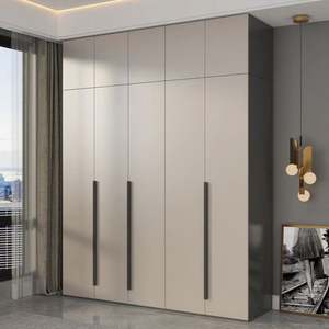 Vente en gros de meubles modernes de taille personnalisée Armoire modulaire de plain-pied Armoire armoires en bois dur en contreplaqué massif haut de gamme - Product Image 2
