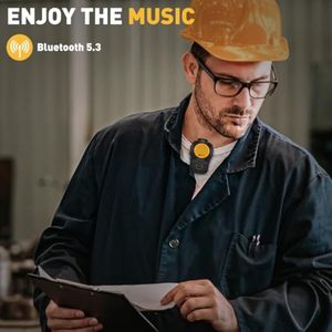 Haut-parleur Bluetooth à clipser, étanche IPX7, autonomie de 10 heures, micro intégré, ultra-léger et portable, pour la course à pied, la randonnée, le travail, les activités de plein air (Jaune) - Product Image 2