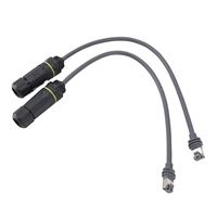 Adaptor Ethernet Starlink Mini Gen3 1m dengan Selubung PVC, Konverter RJ45, Konektor Tahan Air IP68 Rotasi 180°, Kabel Data 3 in 1 USB