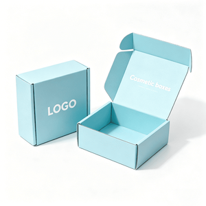 Boîtes en carton ondulé personnalisées pour l'expédition de cosmétiques avec logo imprimé pour les marques de beauté, les soins de la peau, l'e-commerce, emballage de produits haut de gamme - Product Image 1
