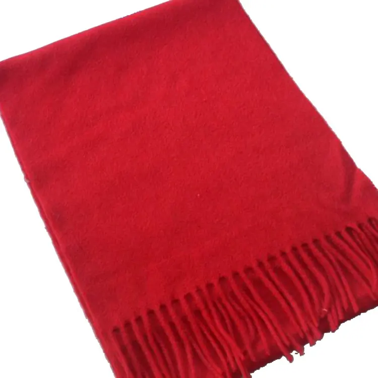 Оптовая продажа, индивидуальные мягкие однотонные кашемировые шарфы большого размера, красная длинная шаль, шарф для женщин