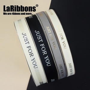 Cintas de Grogrén Satinado Reciclado Personalizadas de 1-1/2 Pulgadas con Impresión en Lámina Dorada de una Sola Cara, Feliz Cumpleaños, Solo Tú, Embalaje de Regalo, Celebraciones - Product Image 2