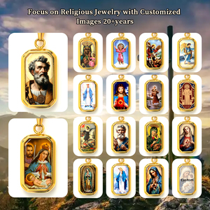 Giveluck bát giác St. Peter Mặt dây chuyền phước lành cầu nguyện Công Giáo amulet cho tinh thần bảo vệ thiêng liêng hướng dẫn Mặt dây chuyền vòng cổ - Product Image 5