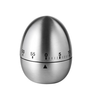 Minuterie mécanique manuelle de 60 minutes, compte à rebours visuel de cuisine, alarme forte, minuterie de cuisson des œufs en acier inoxydable - Product Image 1