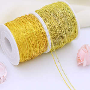Cadena de Joyería DEE.<span class=keywords><strong>LUN</strong></span>, Chapada en Oro de 18K, Latón, Forma Irregular, para Hacer Collares, Pulseras y Pendientes - Product Image 3