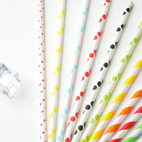 Pailles à boire compostables écologiques en PLA, colorées, à embout plat, de qualité alimentaire, jetables pour Bubble Tea, pailles en PLA