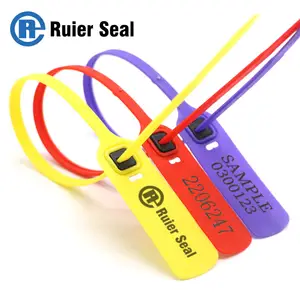 REP103 Cheap Price Yellow Plastic Round Seal Tag With Serial Numbers Plastic Tag Serial Number