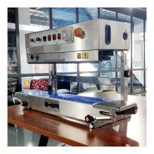 Máquina de selagem contínua vertical automática, máquina de selagem por calor para máquina de selagem de bolsa