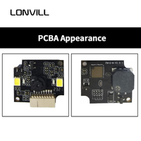 LONVILL Lector de código de elevador ultrafino altamente integrado Arduino UART TTL Escáner de código de barras integrado con cable fijo
