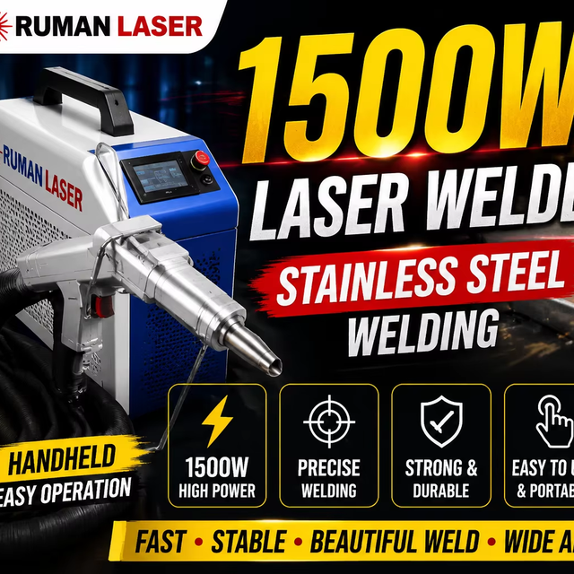 1500W 3 in 1 Handheld Fiber Laser Welding Machine for Metal Stainless Steel
