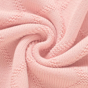 100% Cotton Hữu Cơ Rắn Crib Knit Swaddle Ném Chăn Cho Bé Toddler Siêu Mềm Nursery Crochet Heirloom Xe Đẩy Em Chăn - Product Image 4