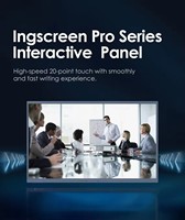 Système de visioconférence électronique interactif, tableau blanc intelligent, écran tactile 20 points, panneau interactif LED 4K, présentations, apprentissage