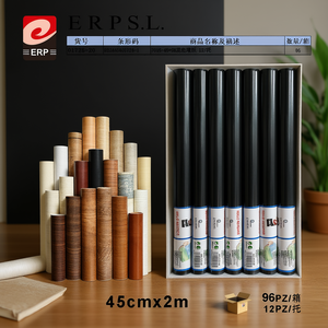 Carta da parati nera Erpsl 45cmx2m in rotolo adesivo per decorazione murale - Product Image 2