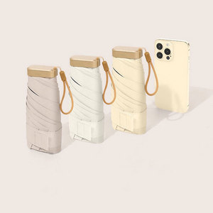 OEM New Mini Túi Xách Tay Năm Gấp Hướng Dẫn Sử Dụng Mặt Trời Ô UV Bảo Vệ Phụ Nữ Của Mọi Thời Tiết Du Lịch Nhỏ Gọn Trọng Lượng Nhẹ pongee - Product Image 1