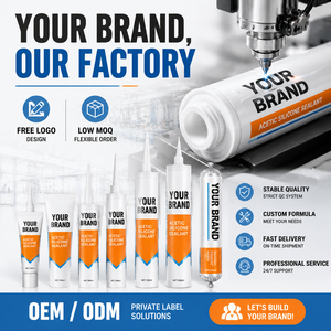 Usine professionnelle de <span class=keywords><strong>mastic</strong></span> silicone neutre OEM - Personnalisation de toutes les couleurs RAL et emballages - Colle neutre pour les grossistes - Product Image 1