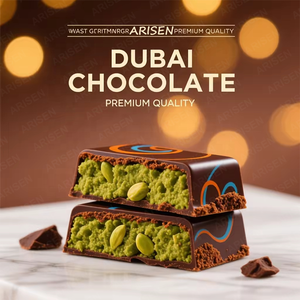 Dubai Chocolate Bar Pistacho Deluxe con Pistacho y Kataifi Relleno Knafeh Postre Gourmet Medio Oriente Treat - Product Image 2