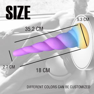 Sexbay Coloful Grand Dildo en Silicone Souple à Texture Réaliste avec Ventouse Puissante pour Hommes et Femmes - Product Image 5