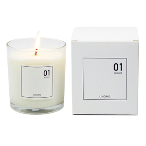 Hx-enlace aceptar logotipo personalizado venta al por <span class=keywords><strong>mayor</strong></span> hecho a mano de cera de soja tarro de cristal decoración del hogar <span class=keywords><strong>vela</strong></span> - Product Image 3