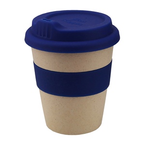 Taza de café reutilizable de bambú de 8oz ecológica con banda de silicona y tapa Regalos promocionales EK008 Bamboo <span class=keywords><strong>Ecco</strong></span> Kuppa 8oz en stock - Product Image 3