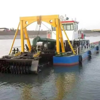 Kapal/Tongkang Angkut Pasir Baru China JM, Bucket Dredger, Cutter Suction Dredger, Mesin Diesel, Pompa Motor, Kedalaman Kerja 6m, Kecepatan 50m/jam