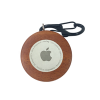 2025 casing pelindung gantungan kunci kayu kualitas Premium untuk casing Airtag untuk casing dompet Airtag