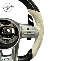 Volante Deportivo de Lujo Personalizado con Pantalla LED de 4 Brazos de Fibra de Carbono para Mercedes-Benz Clase C (W205) W212 W213 W205 W247