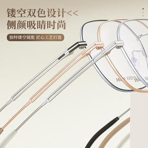 Montures de lunettes rondes en alliage Danyang 35008, monture complète, verres en résine, unisexe, tendance mode, design hexagonal - Product Image 1