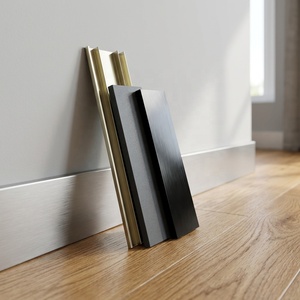 Plinthe en aluminium avec <span class=keywords><strong>clips</strong></span> dissimulés pour murs intérieurs - Product Image 2