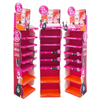 Présentoirs de vente au détail en PVC pour supermarchés, présentoirs autoportants pour vernis à ongles et cosmétiques, fabriqués en usine