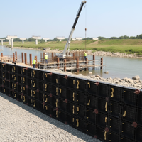 Coffrage Plastique Modulaire Réglable et Réutilisable pour Murs et Poteaux en Béton, Fournisseur Direct Usine à Prix Compétitif