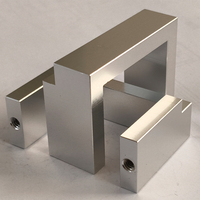 Bloque de Soporte Industrial de Aleación de Aluminio Mecanizado con Precisión CNC, Herrajes de Montaje, Suministro Personalizado OEM ODM