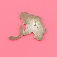 Broche Fleur Squelette Gothique Muguet en Alliage de Zinc pour Vêtements, Sac à Dos, Décoration, Badge, Nickel Noir Plaqué, Vente Chaude