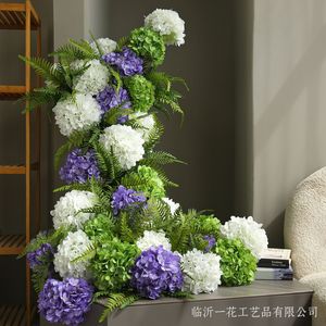 Ramo de Hortensias Artificiales Yihua Floral Art, 70 cm, Flor de Seda, Decoración del Hogar, Estilo Moderno y Simple - Product Image 3