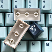 Personalized Dye-Sub Mizu Keycaps Pbt 129 Keys Layout Cherry Profile Keycaps for 61/87/104/108 Mx Switch Mechanical Keyboard
