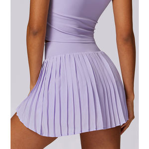 Rok Tenis Wanita dengan Saku, Rok Golf Lipit, Rok Olahraga Lari Atletik dengan Logo Kustom - Product Image 3