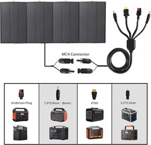 Panel Solar Portátil Plegable de Alta Fiabilidad, 400W, IP67, Impermeable, con USB PD, para Camping - Product Image 4