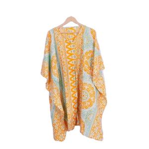 Kaftan en Coton Doux de Qualité Supérieure pour Femme, Imprimé Indien, Ample, Écologique, Respirant, Tenue Décontractée d'Été - Product Image 5