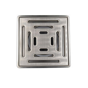 Drain de sol carré pour salle de bain et balcon en PVC anti-insectes, anti-odeurs, désodorisant, 150*150 mm, avec couvercle en acier inoxydable SS304 - Product Image 2