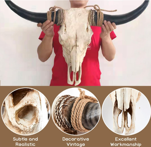 Lớn Bò Cho Skull Tường Treo Ske27 78*18*62Cm Giả Động Vật Mẫu Đầu Nhựa Trang Trí - Product Image 3