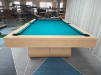 Table de billard sur mesure de qualité tournoi 7 pieds, style américain, durable, écologique, en bois massif, convertible pour salle à manger