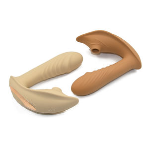 Wosilicone 여성 자위 유연한 딜도 현실적인 질 자위대 섹시한 여성 자위 자동 딜도 빠는 장난감 - Product Image 2