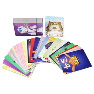Tarjetas de Memoria Flash/Cognitivas Personalizadas con Logotipo, Multicolores, de Papel, <span class=keywords><strong>2</strong></span>.5x3.5 Pulgadas, 78-80 Tarjetas, Laminadas con UV, Venta Caliente - Product Image 4
