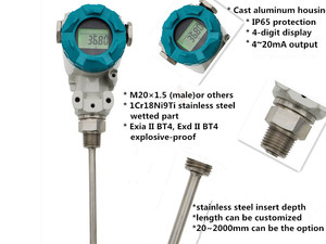 <span class=keywords><strong>Pt100</strong></span>ควบคุมความร้อน IP65สนาม UTB8 500 ℃ 4 ~ 20mA เครื่องส่งสัญญาณอุณหภูมิแบบบูรณาการ - Product Image 2