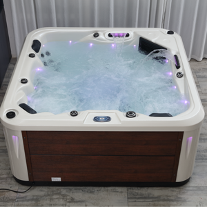 Spa extérieur pour 5 personnes, 2 chaises longues, 3 sièges, <span class=keywords><strong>jacuzzi</strong></span> en acrylique, système de contrôle Balboa, prix d'usine, avec couverture et échelle - Product Image 3